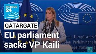 EU parliament sacks vice president charged in Qatar bribe probe • FRANCE 24 English