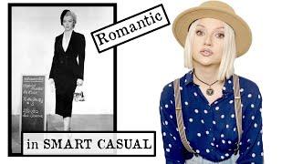 ROMANTIC wearing Dramatic Lines  Smart Casual