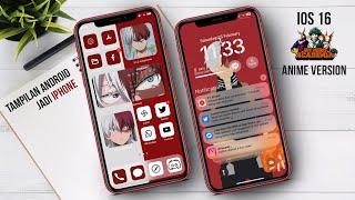 Tema iPhone untuk Android Cara Merubah Tampilan Android Menjadi Tampilan iPhone iOS 16 Versi Anime