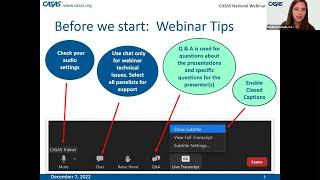 CASAS National News and Updates Webinar - December 7 2022