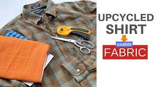 How To Upcycle Dress Shirts Into Quality Fabric  Thrifting Tips and Tricks