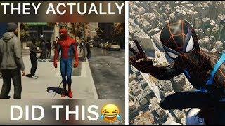 SPIDER MAN PS4 Gameplay Best Funny Moments and Vine Videos Part 1