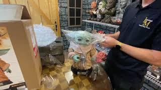 Life-Size Baby Yoda Statue By Rubies The Child 11 Scale Figurine