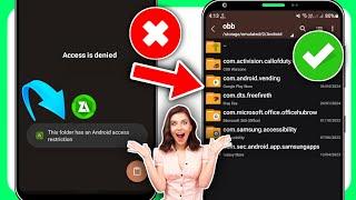 Restriction daccès au dossier Obbdata - ce dossier a une restriction daccès Android Zarchiver