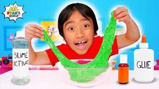 Fun Slime Challenges with Ryan DIY Slime Experiments