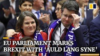 European Parliament bids farewell to United Kingdom with ‘Auld Lang Syne’