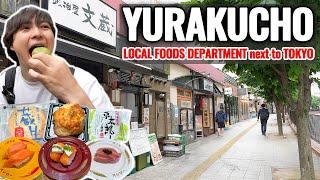 Tokyos Largest Underground Street with Local Foods Department Yurakucho and Sushi Ep.492