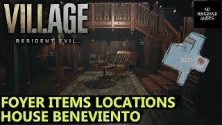 Resident Evil Village Foyer Items - All Locations - House Beneviento