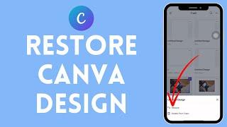 How to Restore Canva Design EASY  Restore A Design on Canva