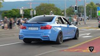 BMW M3 F80s TAKE OVER Zurich Exhaust SOUNDS