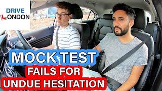 Learner Fails for UNDUE HESITATION - Mock Test - UK Practical Driving Test 2020