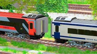 ORANGE VB COUPLING BLUE VB   BUMPY RAILROAD  RAILWORKS  INDIAN TRAIN SIMULATOR 2024