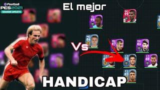 EL MEJOR DELANTERO DEL JUEGO VS HANDICAP  pes 2021 mobile  MÂXÏPRØ GOD