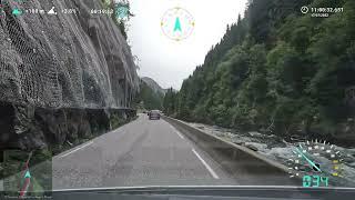 Over two mountainpasses by car  Odda - Haukeli  E134