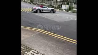 Porsche makes illegal U-turn at Empress Road Its a common sight and an accident waiting to happen
