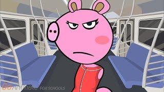 Peppa Pig Misbehaves On The Train Ride