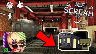 Ice Scream 3 - NEW LOCATION - SUBWAY -METRO STATION  - Ice Scream EPISODE 3 IS HERE