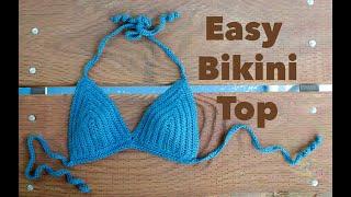How to Crochet a Simple Bikini Top Easy Crochet Tutorial