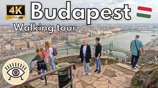 Budapest Hungary 4K HDR  “Walking Tour” Walk with subtitles