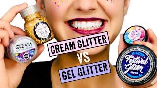 Cream Glitter vs. Gel Glitter