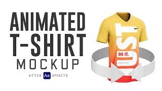 Animated T-Shirt mockup  After Effects tutorial