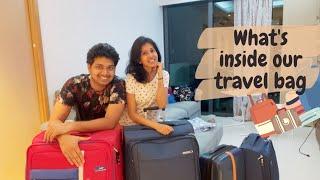 Couple Fun Vlog Tamil  What We Packed For India Trip  Tips and Ideas  Sanghavi and Senthil