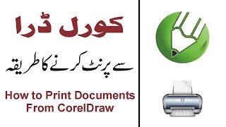 How To Print Documents From CorelDraw  Printing Method  Print Page Setting  In Urdu Hindi