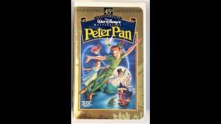 Opening to Peter Pan Fully Restored 45th Anniversary Limited Edition VHS 1998