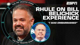 Matt Rhule says he was ‘embarrassed’ by Bill Belichick’s coaching knowledge  The Pat McAfee Show