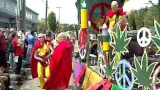 Super Sonic Soul Pimps on Seattle Hempfests Fremon Solstice Parade Float 2009