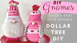 GNOME DIY Dollar Tree Sock Gnome  Simple and Easy How to Make a Sock Gnome