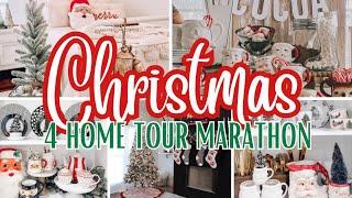 CHRISTMAS HOME TOURS 4 Home Tour Marathon