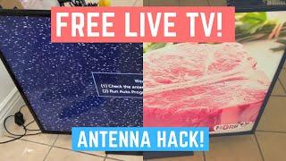 How to Watch HD Live TV Over-the-Air for FREE Antenna Hack