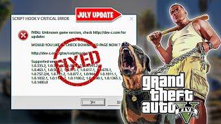 How To Fix GTA 5 Script Hook V Critical Error  GTA V Script Hook V Critical Error Fix  July Update