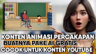 Cara Buat Animasi Percakapan Pake AI GRATISAN  Cocok Untuk Konten Youtuber Pemula