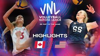  CAN vs.  USA - Highlights  Week 2  Womens VNL 2024