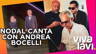 Christian Nodal sorprende al cantar con Andrea Bocelli  Vivalavi MX