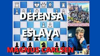 Partidas de Magnus Carlsen - Defensa Eslava con Negras