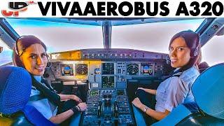 VivaAerobus Airbus A320 Cockpit Girl Power