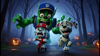 Paw Patrol Ultimate Rescue  GIANT ZOMBIE RUBBLE ATTACK PAW PATROL? Funny Story  Rainbow 3