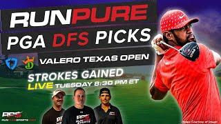 VALERO TEXAS OPEN DRAFTKINGS PGA PICKS - STROKES GAINED