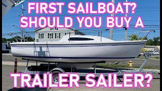 First Boat? Should You Buy A Trailer Sailer? - Ep 241 - Lady K Sailing