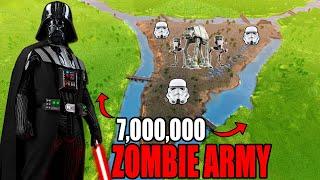 7 Million ZOMBIES vs Darth Vaders ISLAND FORTRESS - UEBS 2 Star Wars Mod