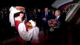 Лукашенко встретил Путина в аэропорту  Ночные переговоры в Минске. Май 2024