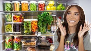 Refrigerator Organization & Restocking the Healthiest Fridge EVER