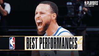 STEPH CURRYS CAREER BEST PLAYOFF PERFORMANCES 