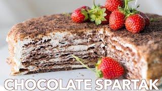 How To Make Chocolate Spartak Cake Recipe - European Dessert