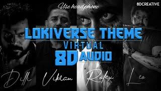 8D audio  Lokiverse Theme  Vikram  Anirudh