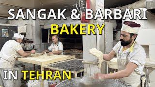 Baking Bread  Baking Iranian Sangak and Barbari Bread by a 30-Year Experienced Artisan