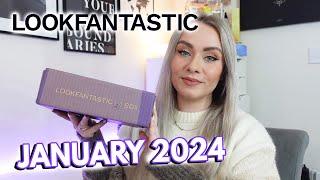 LOOKFANTASTIC BEAUTY BOX JANUARY 2024 UNBOXING - The first beauty box of 2024  MISS BOUX